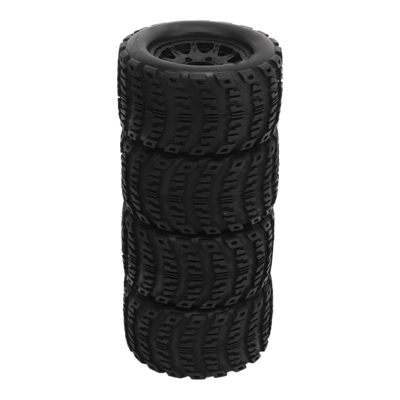 4 Pcs 1/10 RC Snow Tires Set with Wheels Strong