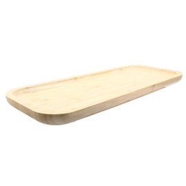 Jiozermi 14.17" Bamboo Serving Tray Tea Serving Tray Bamboo Vanity Tray Counter Tray Bathroom Tray Kitchen Sink Tray Bamboo Tray for Perfume Tea Food Candles