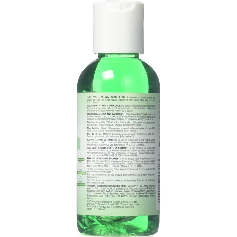 SATIN SMOOTH Cool Aloe Vera Skin Soother, 4.0 Ounce