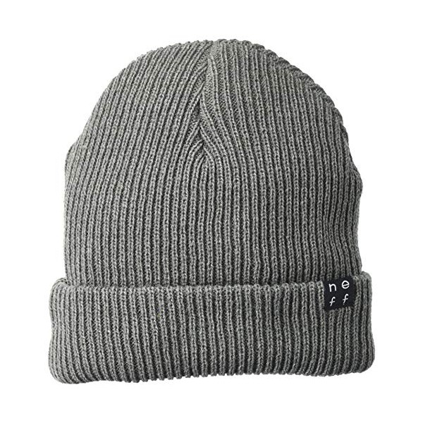 NEFF Men's Serge Beanie Hat for Winter, Charcoal Heather, One Size