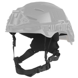 Bifrost Gear Adjustable Dial Liner 4-Point Replacement Chin Strap and Suspension System for Tactical Helmets (Black)