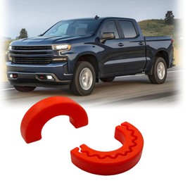 FORZEEY Tow Hook Covers fit for Chevy Silverado Accessories 1500 2007-2024 Front Hitch Cover(Red)