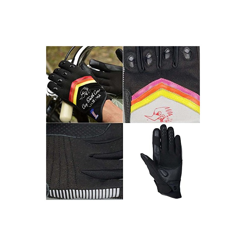 CLAY SMITH CSY-3905 2o'clock Mesh Gloves (L, Black/Black)