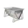 QUMOX Outdoor Folding BBQ Grill Heat Resistant Stainless Steel Collapsible