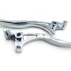 HTTMT MT241-010- Chrome Brake Clutch Skull Hand Levers Compatible with