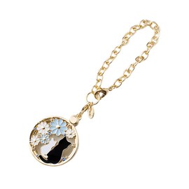 3carat Dressing Up Magnifier with 5 Types, Stylish, Slide-type, Magnifier, Handheld, Bag Charm, 3x Magnification (Cats and Daisies)