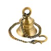 UAPAN Brass Decorative Wall Hanging Bell with Chain & Hook