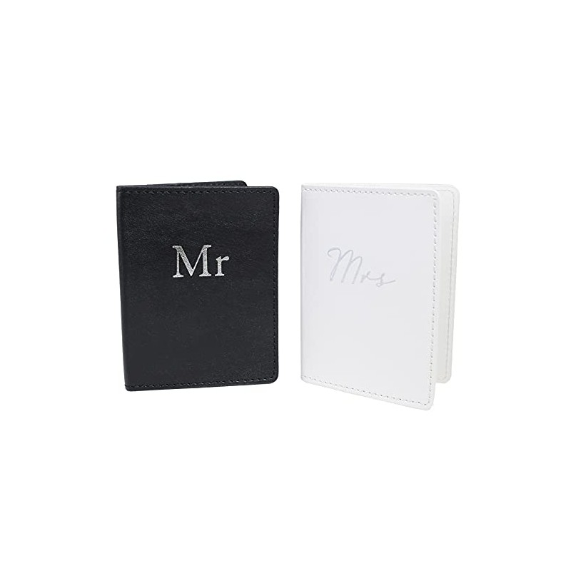 Wedding Gift Set - Passport Covers - Mr & Mrs