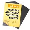 Towjug Self-Sticky 6 x 8 Magnetic Adhesive Sheets, 24 Pack
