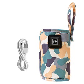 USB Milk Bottle Warmer Bag Size Temperature Adjustable Portable Feeding Bottle Warmer 5V 2A White