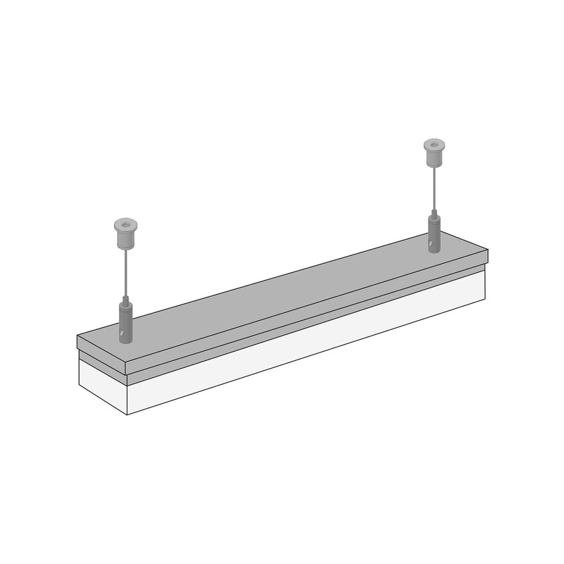 STAS Suspension Set with Internal M6 Screw Thread and Ceiling