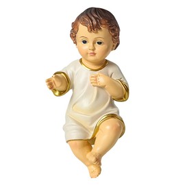 STOBOK Baby Jesus Figurine, Nativity Scene, Jesus Figure, Nativity Scene Christmas Jesus Christ Child, Jesus Child Jesus, Resin Holy Statue, Religious Figure, Table Figure, Churches, Home Decor, 15 cm