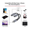 chenyang USB C Splitter, 2 in 1 USB C to