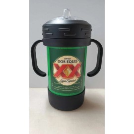 Handmade Funny Adult Themed Full Wrap UV Printed 10 oz Insulated Sippy Cup beer dos xx