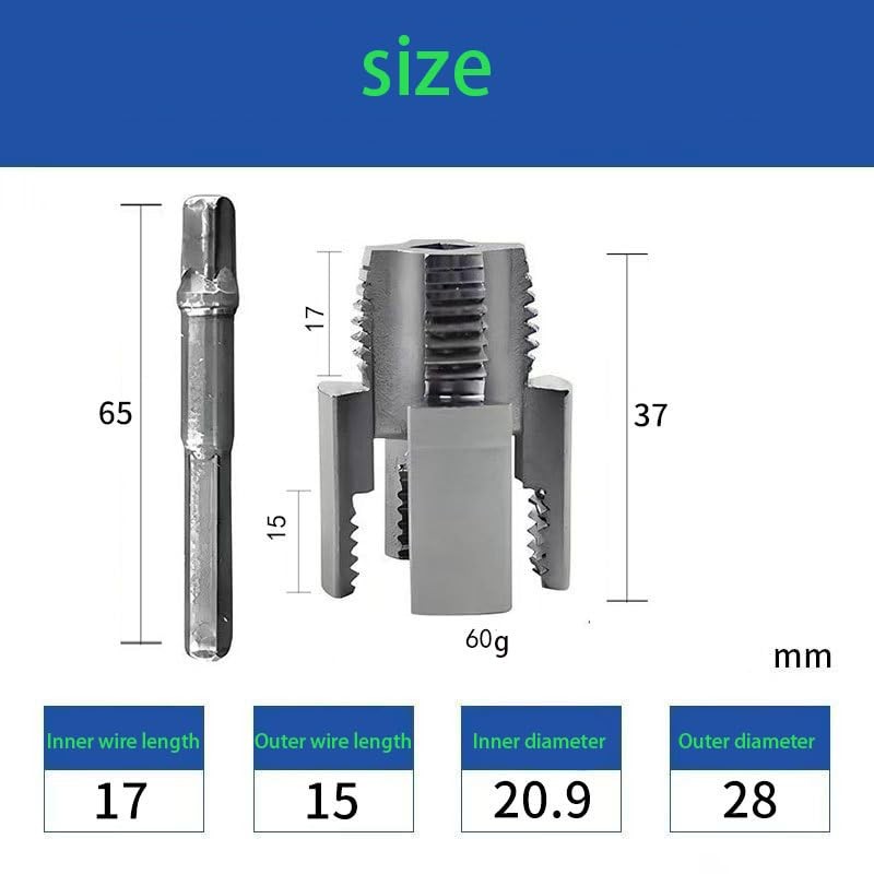 Integrated Internal & External Pipe Threading Tool, Pipe Thread Cutting