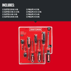 CRAFTSMAN Screwdriver Set, Bi-Material, 8 Piece Set (CMHT65075N)