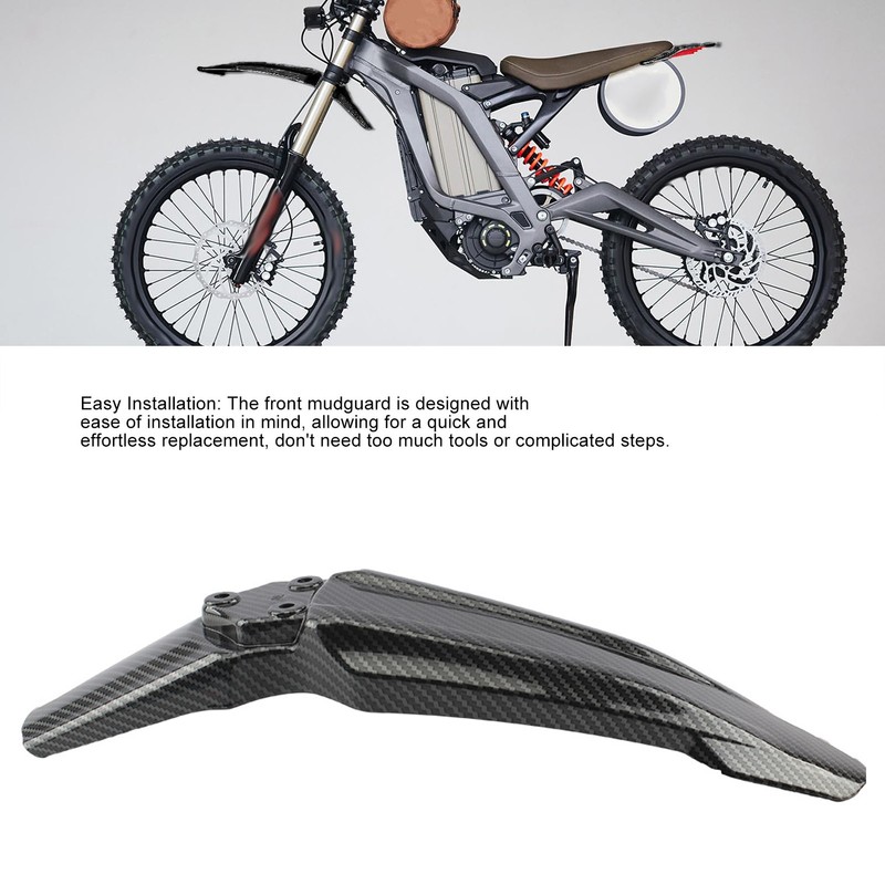 Dirt Bike Front Mud Guard Protective Carbon Fiber Stylish Look