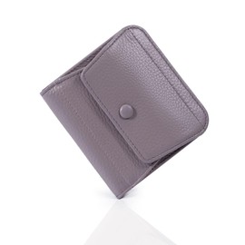 Pomelo Best Pomelo Vest, Mini Wallet, Prevents Bills from Breaking, Genuine Leather, Women's Bifold Wallet, Box Shape, Coin Purse, Small Wallet, Compact, Lightweight, Thin, RFID Skimming Protection