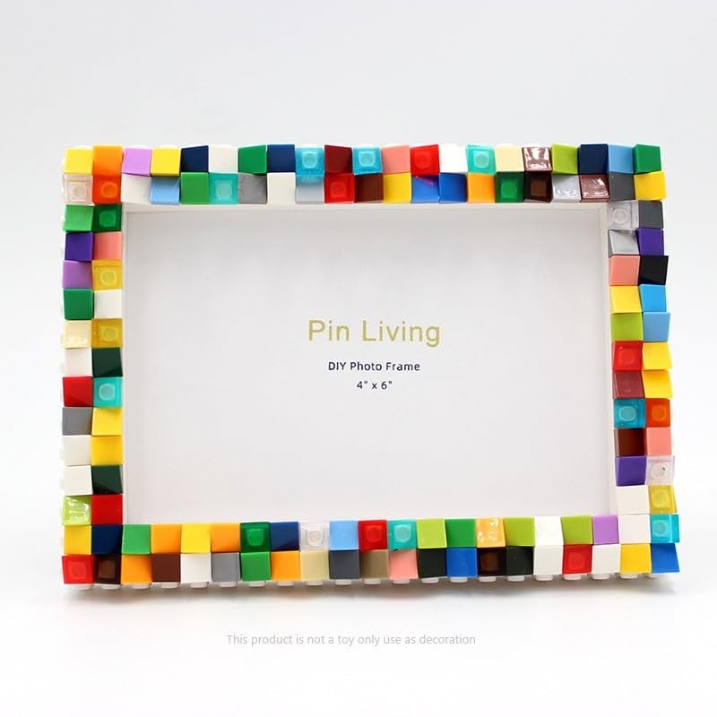 Creative colorful DIY Building Block 6‘’ Single Photo Frame -