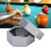 Mini Portable Billiard Chalk Case Hexagonal Pool Cue Chalk Box