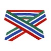 SNUWITH Gambia Flag Graduation Sash/Stole/Scarf 180X13CM Double Sided for Study