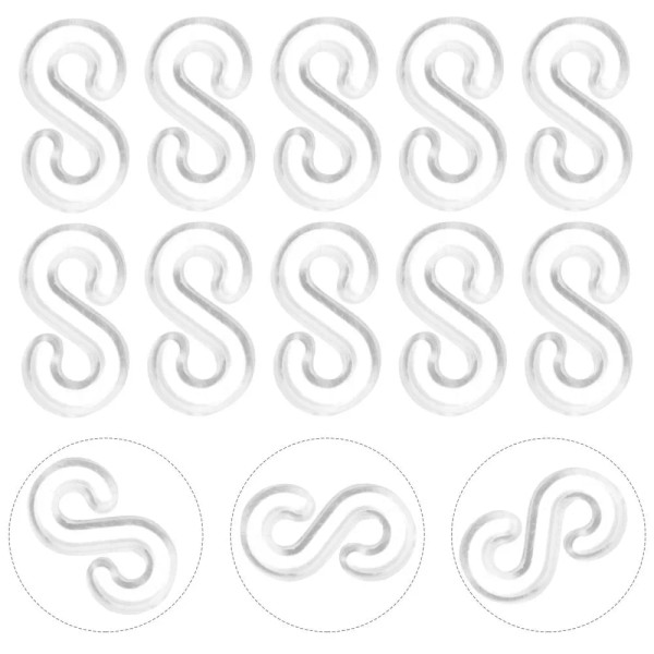 None 500pcs Loom Rubber Band Clips Bracelet Making Band S