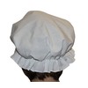 Brigitta Girls' Victorian/Edwardian Period Costume Maids' Mop Hat White