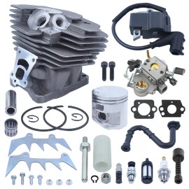 For STIHL Fit Stihl MS362 MS362C 47mm Cylinder Piston Kit Carburetor 11400201200