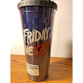 Friday The 13th 24 oz Hot Cold Travel Tumbler Cup BPA Free Jason Voorhees Horror