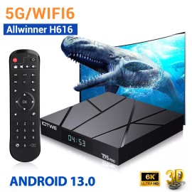 IOTWE Android 13.0 Upgraded Smart TV Box 5G WIFI6 6K 32/64/128GB 4 Core Media Player - 4+128GB