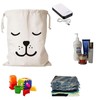 XINSUO® 2 pcs Canvas Drawstring Laundry Bags Washable,60 x 48