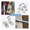 YOFASEN Pipe Clamps - 304 Stainless Steel Pipe Straps Saddle