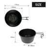 DUCKNOT Black Shera Cup, Stainless Steel, Open Fire, Black, Matte,