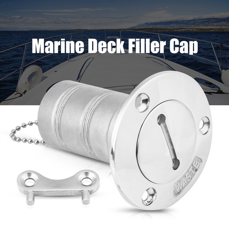 316 Stainless Steel Boat Marine Deck Fill Filler Keyless Cap