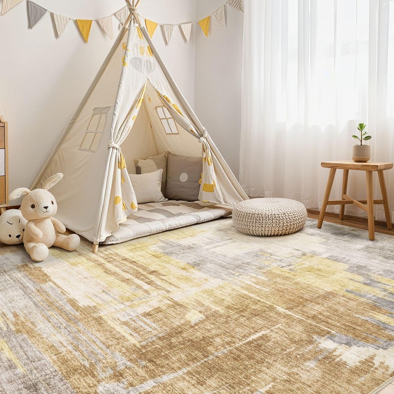 EIEIHOUSE Area Rug 8x10 Living Room Rugs,Soft Washable Rug Low