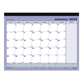 Brownline 2024 Monthly Desk Pad Calendar with Magnet, 12 Months, January to December, 11" x 8.5" (C181721A-24)
