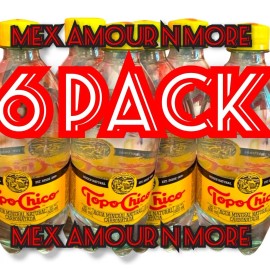 Topo Chico 6X TOPO CHICO AGUA MINERAL WATER ORIGINAL RIQUISIMA BN FRIA 20.3oz Bottles