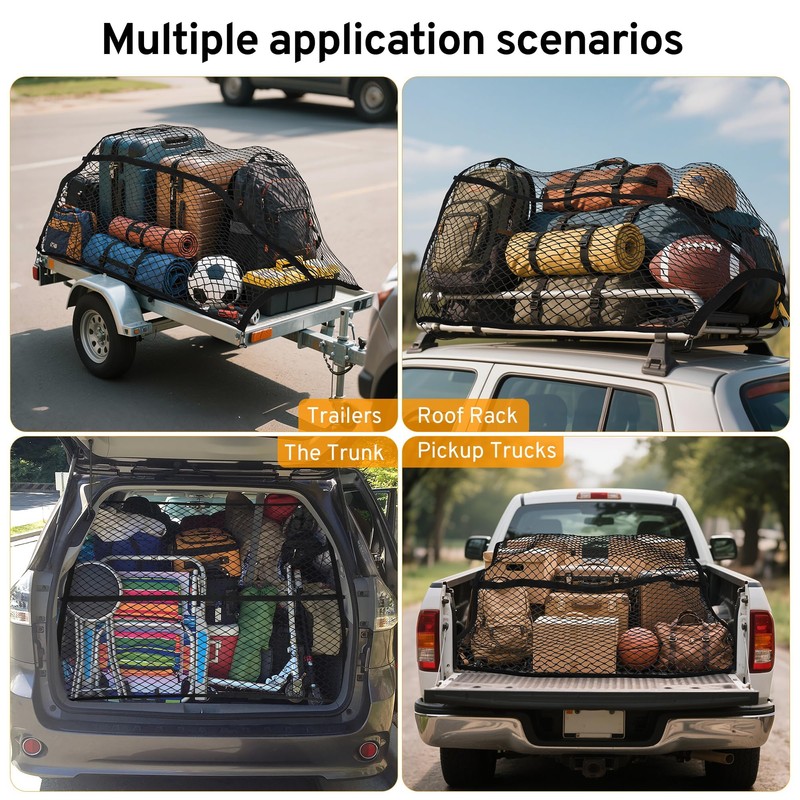 TAUYANG Cargo Net for Pickup Truck Bed for Honda Ridgeline