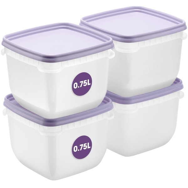 SmartStore Food Storage Containers 0.75L Set of 4 - Suitable