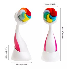 Sr Oferton Cepillo Facial Exfoliante Colorido Colores Con Base Manual