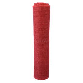 CleverDelights 12" Red Burlap Roll - Finished Edges - 5 Yards - Jute Burlap Fabric - 12 Inch