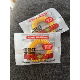 Superband PACK OF 2  Superband Insect Repellent Bracelet Wristband **FREE SHIP** Pack of 2