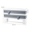 Paper Holder Storage Rack, Wall Mounted Plastic Wrap Foil Dispenser