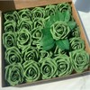 Gankar Sage Green Roses Artificial Flowers 25pcs, Sage Green Artificial
