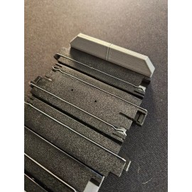 MX69.COM 4 Lane Tie System for AFX HO Slot Car Tracks 4/pk