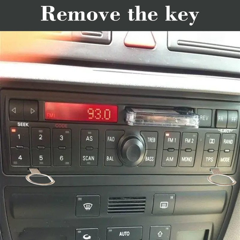 FAST-FX 4 Pcs Radio Release Key Extraction Tool, Radio Removal