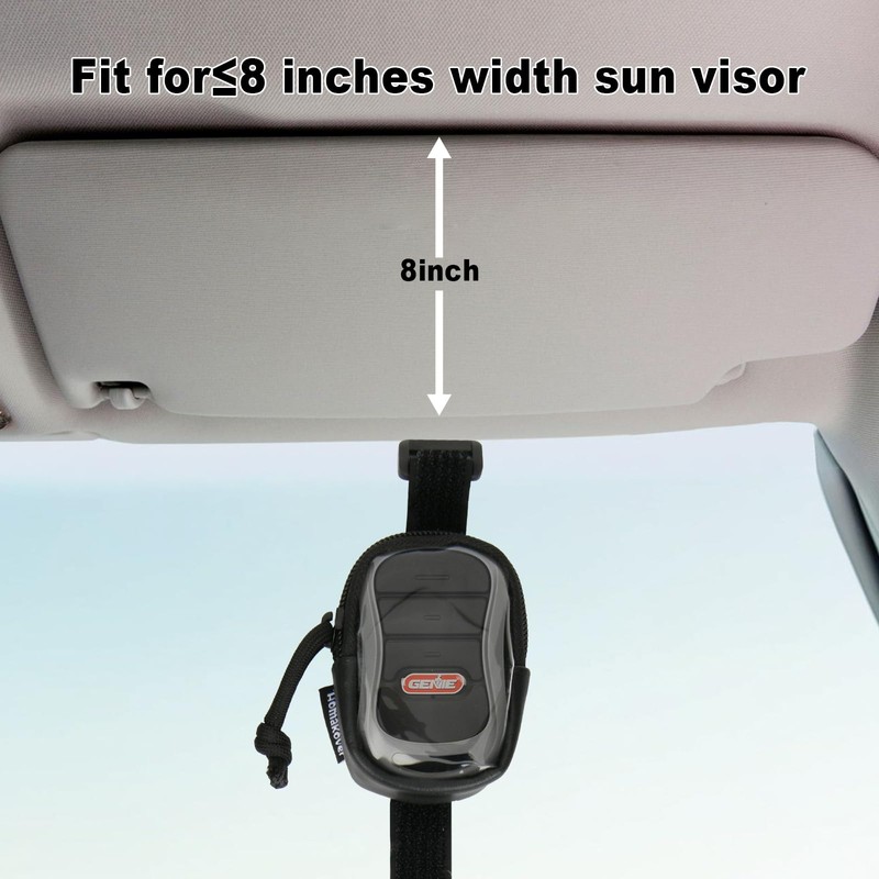 Homakover Garage Door Opener Holder for Visor, Carrying Case for