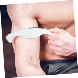 SAFIGLE Stainless Steel Body Massage Scraper Tool for Face Back Legs Neck Arms Portable Plate with Smooth Edges for Muscle Soreness Relief and Joint Massage