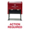 Action Required Office Self Inking Rubber Stamp (Red Ink) -