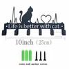 Msimplism.D Key Holder Wall Mount with 6 Hooks, Cute Cat